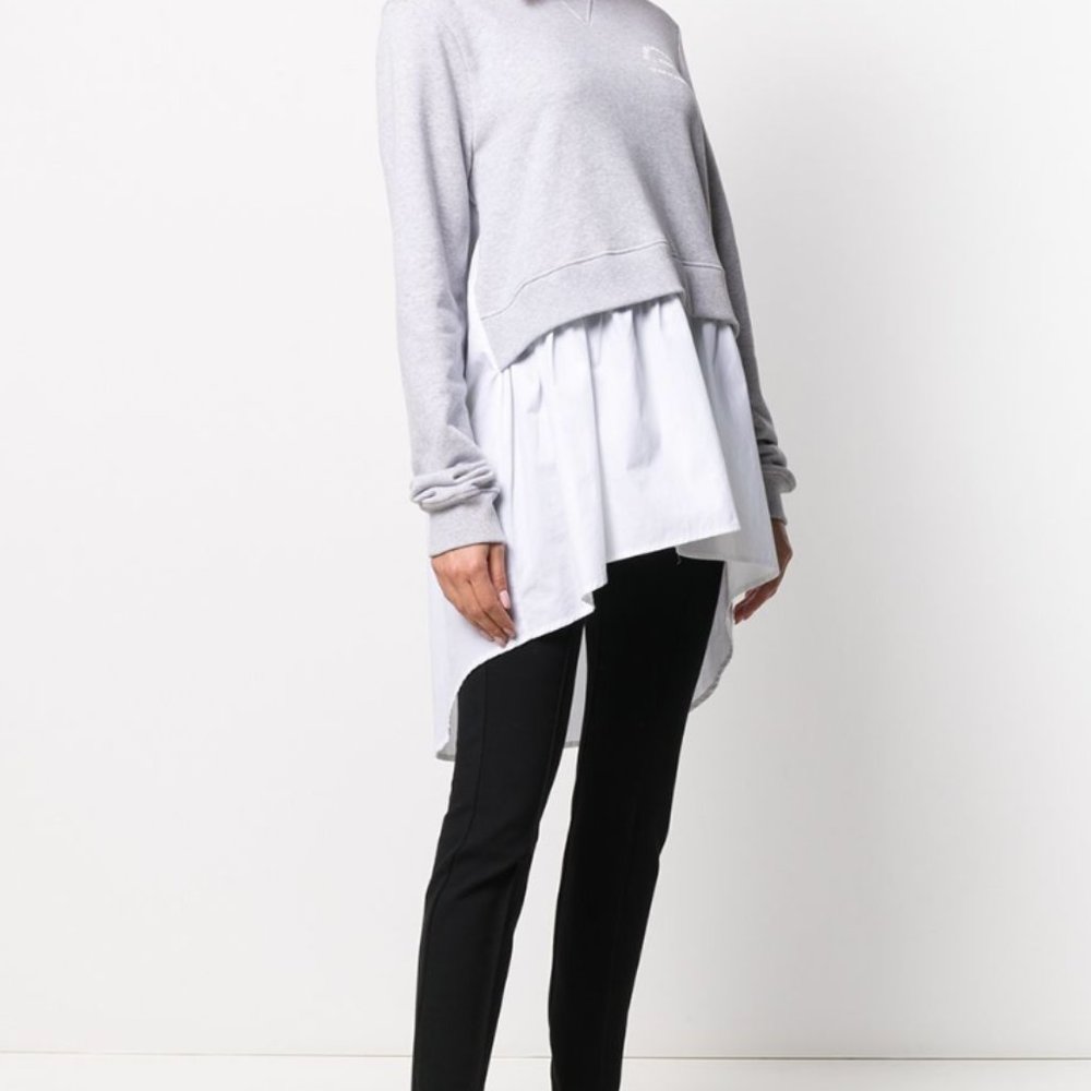 Karl Lagerfeld Layered shirt-hem sweatshirt